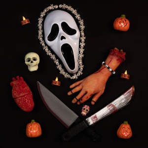 Packshot Flat-Lay d'Halloween